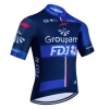 Wielershirt 2024 Groupama FDJ Zwart Blauw